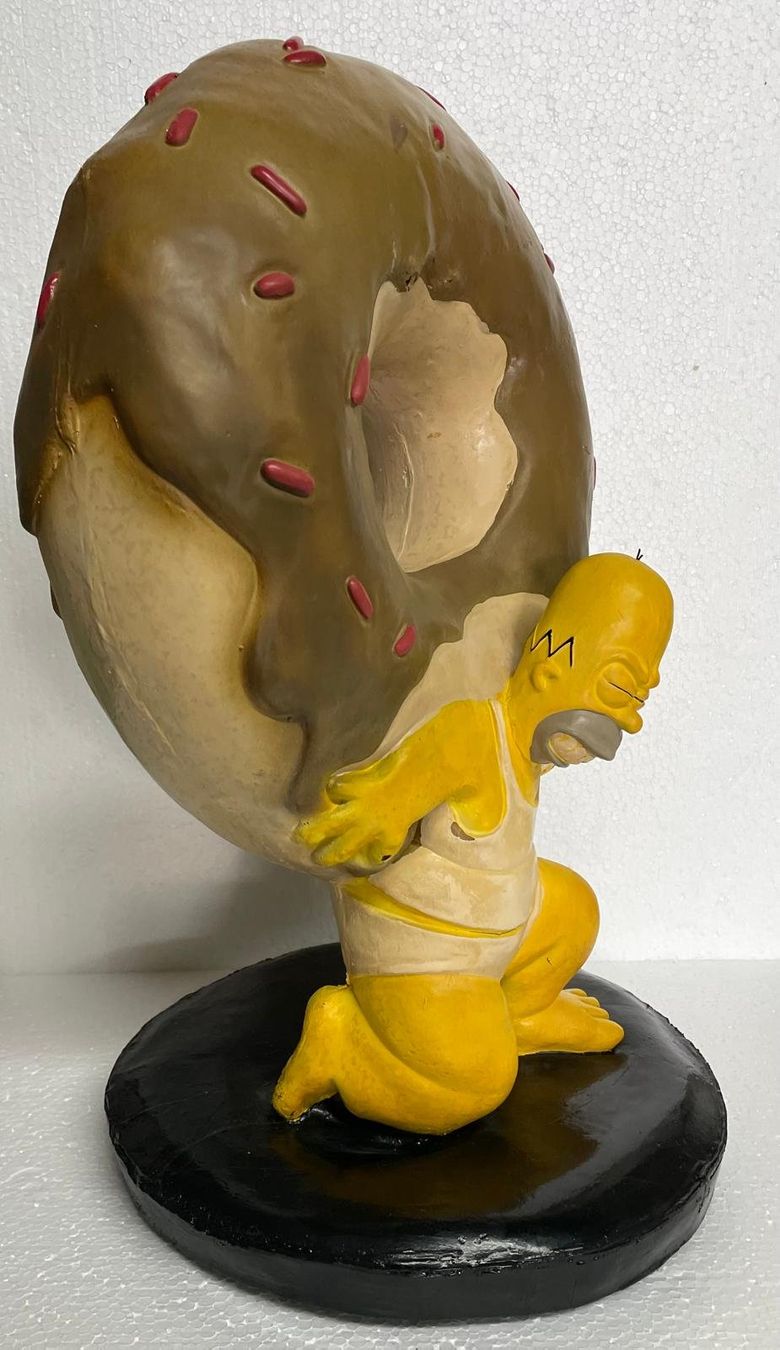 Statuette: Homer Simpson mit Donut – Usato da Oberrieden venduto da Ket25 1