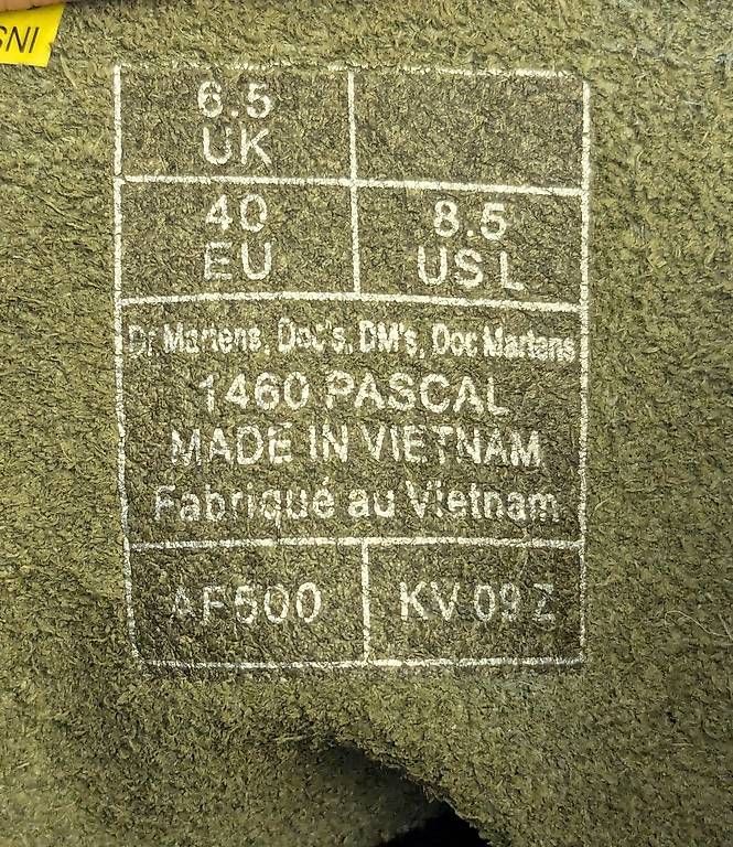 Scarpe da donna: Dr. Martens Schnürstiefelette 1460 Pascal Olive – Usato da Speicher venduto da Perejil500 4