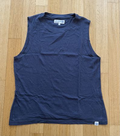 Merz b. Schwanen Top Bio-Baumwolle Washed Navy Gr. S Neu