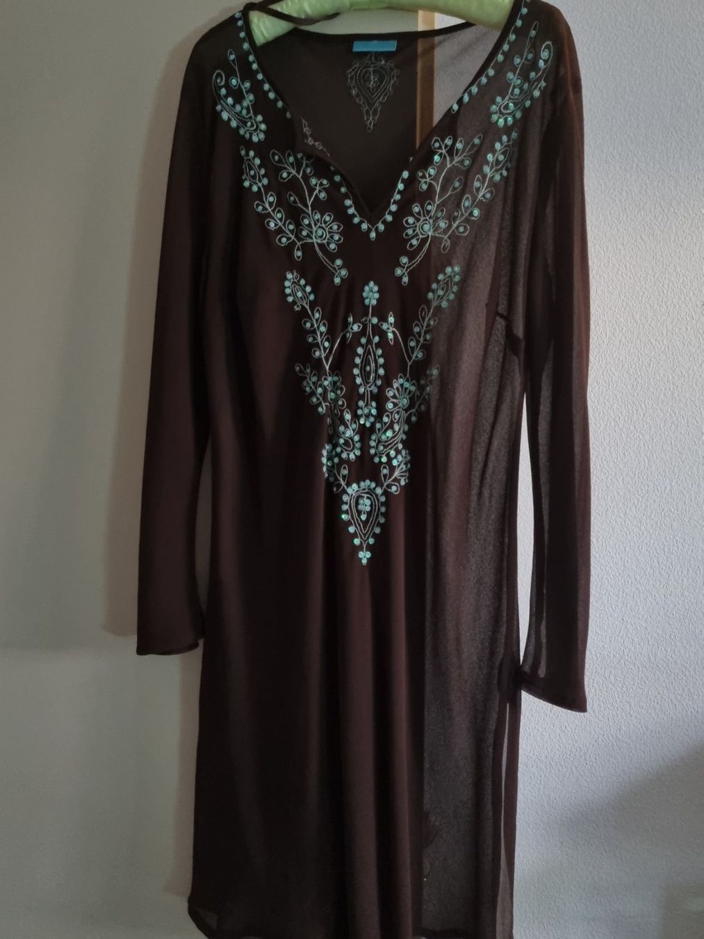 Tuniken: Tunika / Kleid bestickt,  Voile – Neu (gemäss Beschreibung) aus geroldswil von Gumball1 1