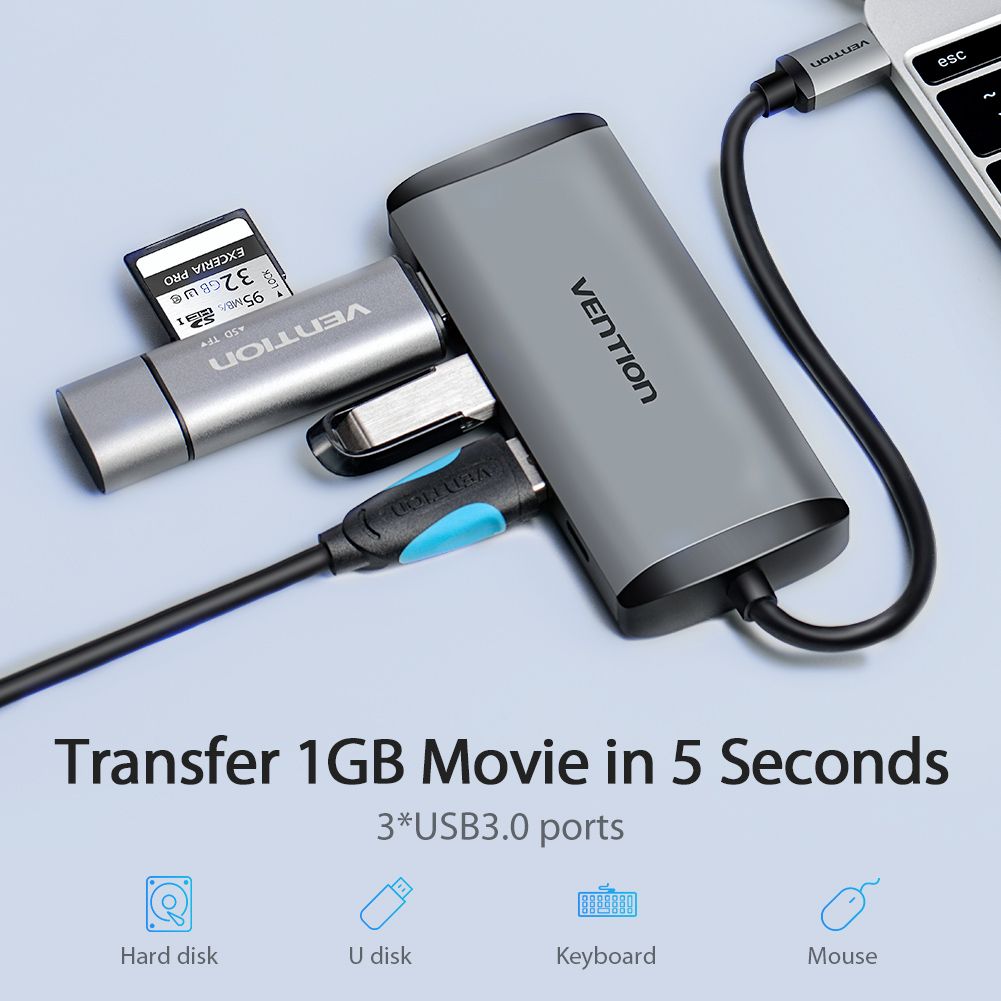 Docking station: USB-C Docking Station 5 in 1 – Neuf avec emballage d'origine à Dietlikon par Salesmax 5
