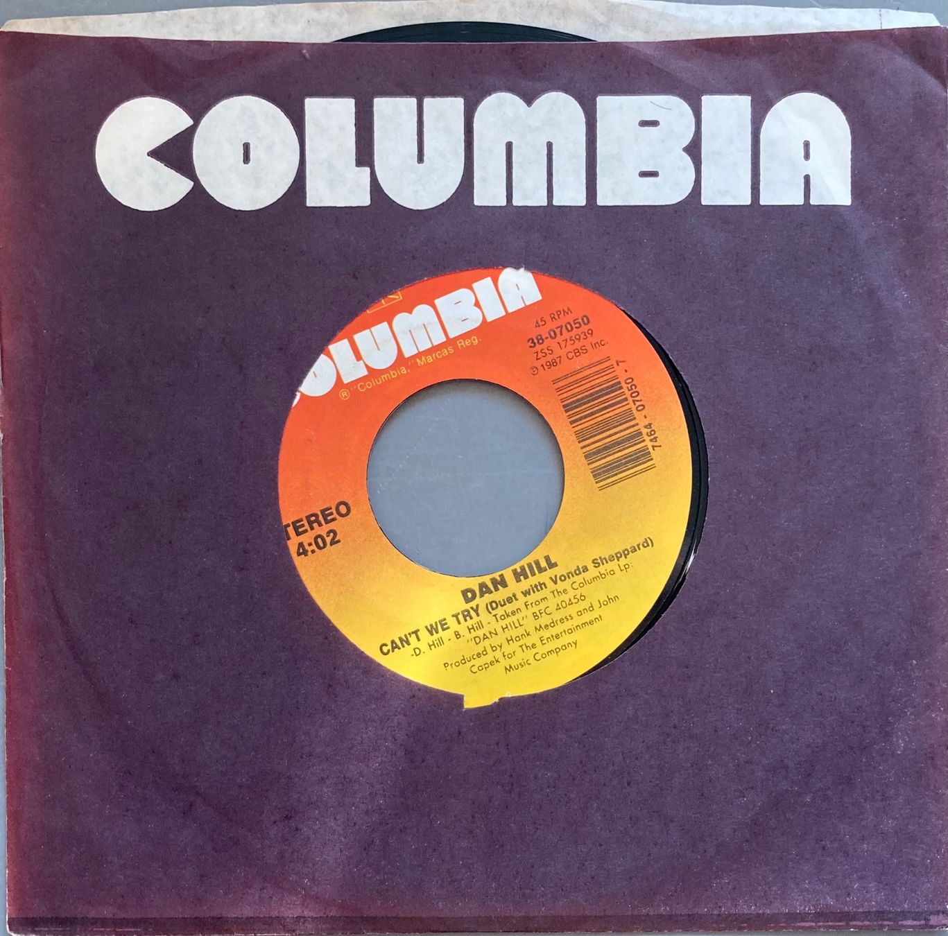 Schallplatten: DAN HILL WITH VONDA SHEPARD - CAN'T WE TRY – Gebraucht aus Poliez-Pittet von Newtown-Records