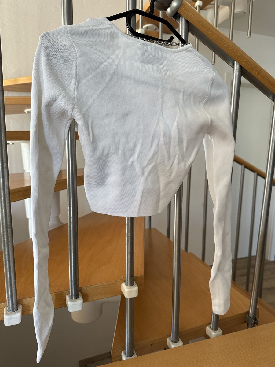 Bershka Tops: Pull crop top Bershka blanc T.S neuf – Neu (gemäss Beschreibung) aus Perroy von barballalla 2