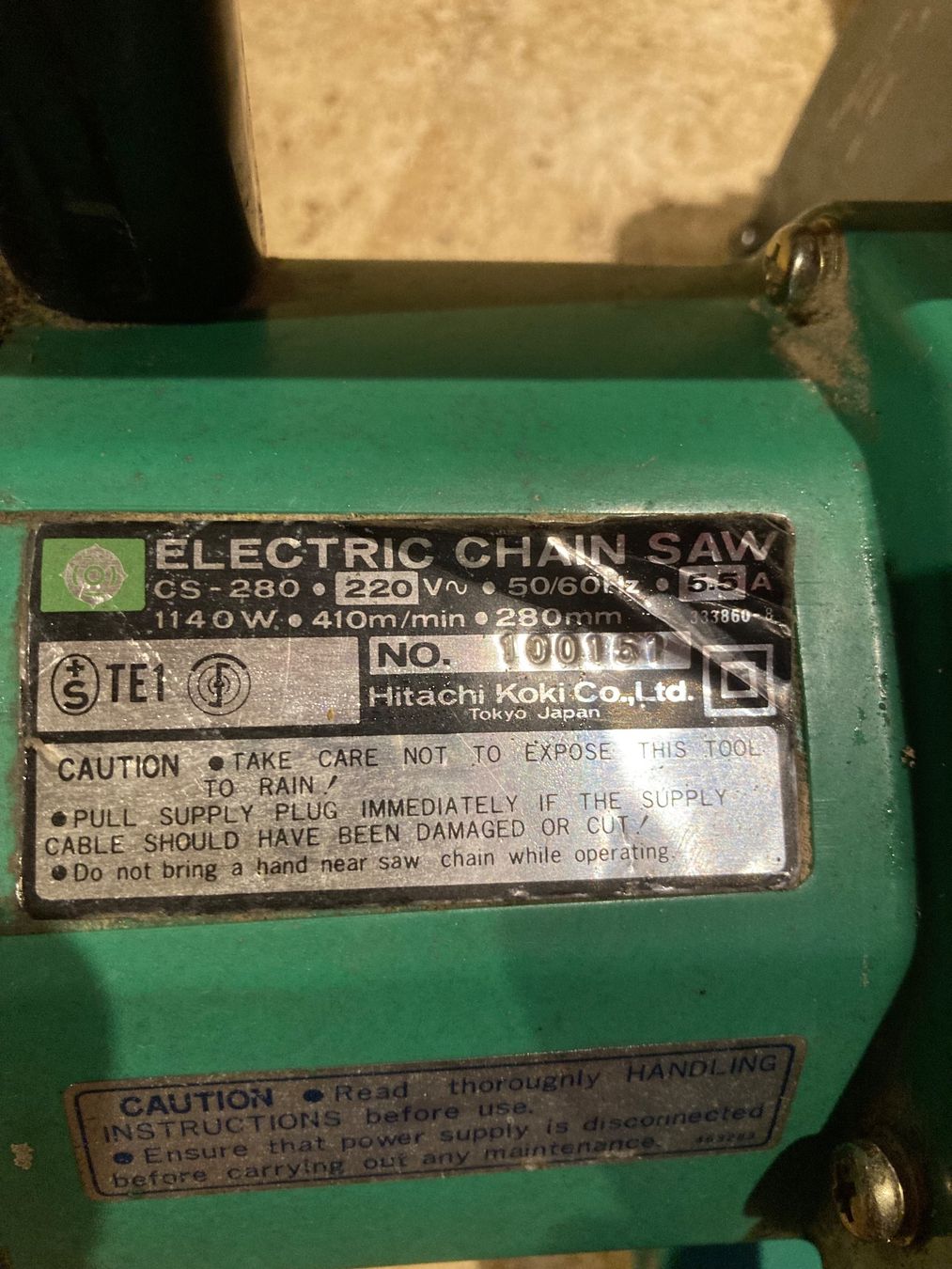 Seghe: Elektro Motorsäge – Usato da Netstal venduto da Stein-AR 2