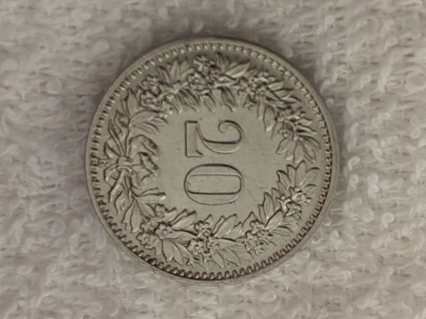Alle Münzen: 20 centimes/Rappen 1909 – Gebraucht aus Nyon von Ilmi09 4