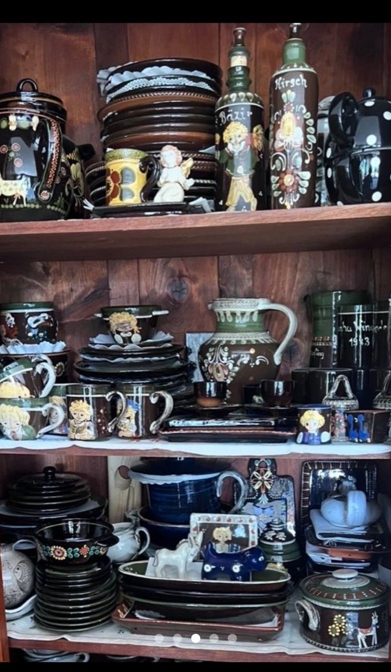 Geschirrsets: Sehr schöne, rustikale Schweizer Handwerkskunst – Gebraucht aus Bern von Ricardolini