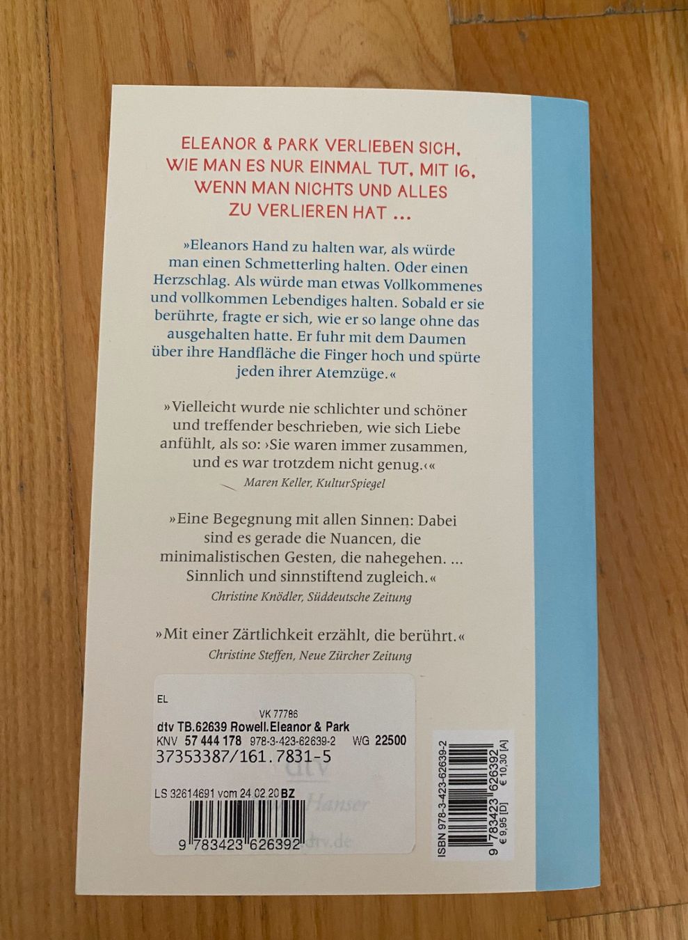 Bücher: Rainbow Rowell - Eleanor & Park - Jugendbuch – Gebraucht aus Russikon von Barolo17 2