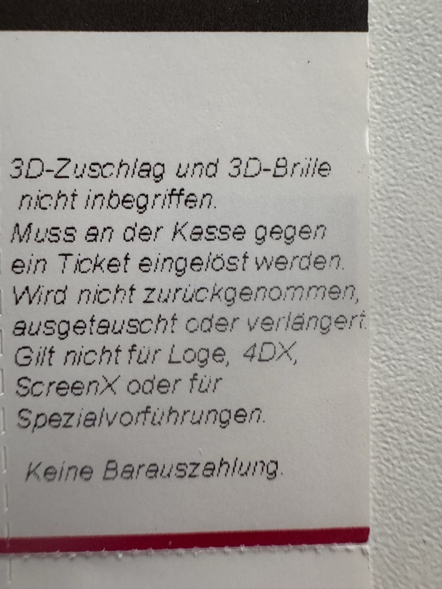 Biglietti: Arena Kino Gutschein – Nuovo (secondo la descrizione) da Pfäffikon SZ venduto da EMMA0111 1