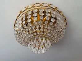 Deckenlampe Gold Kristalloptik Ø40cm