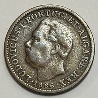 ¼ Tanga - Rei Luíz I - Portugiesisch Indien -1886