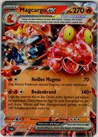 Magcargo-ex - seltene deutsche Pokémon Hologrammkarte
