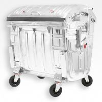 Müllgrossbehälter Stahl 1100 Liter für den Export