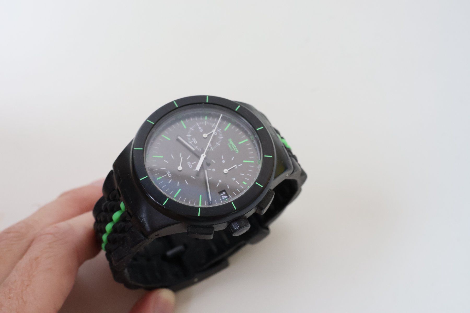 Swatch Orologi: Swatch Armbanduhr mit Datum und Stoppuhr – Usato da Arbon venduto da Flex66 3