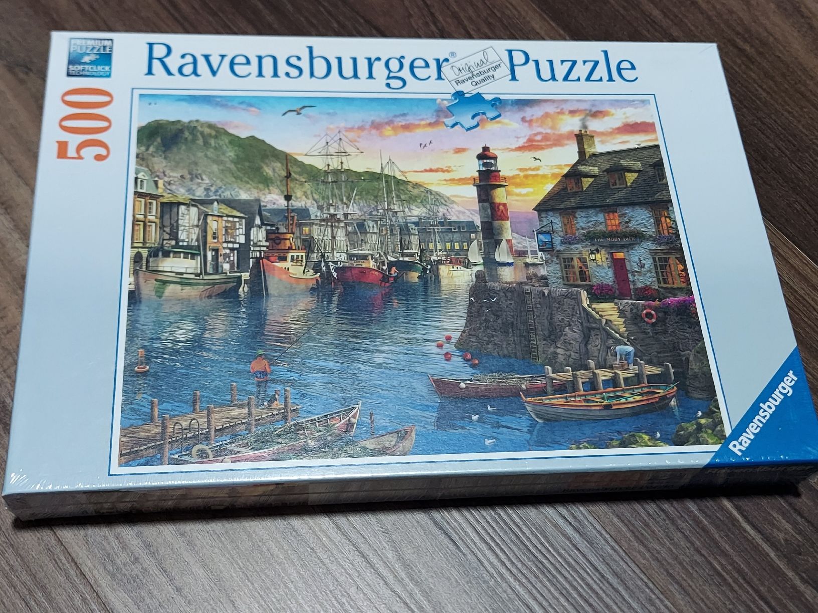 Ravensburger Puzzle: Ravensburger Puzzle - Hafenstädtchen - 500 Teile - NEU – Nuovo e nell'imballaggio originale da Altishofen venduto da tammy05