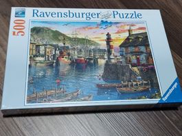 Ravensburger Puzzle - Hafenstädtchen - 500 Teile - NEU