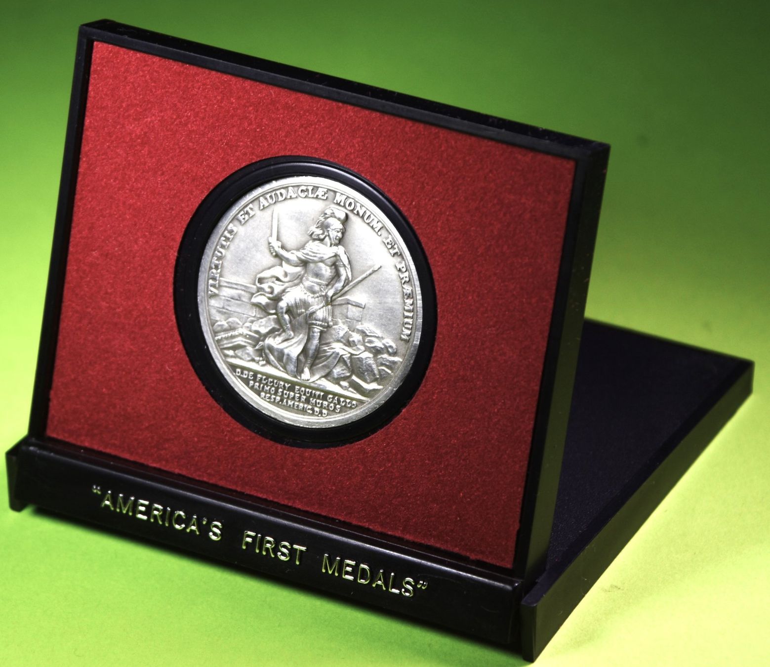Medaillen: 1980 / AMERIKA / COLONEL DE FLEURY IN ORIGINALBOX ! – Neu (gemäss Beschreibung) aus Luzern von piro12 5