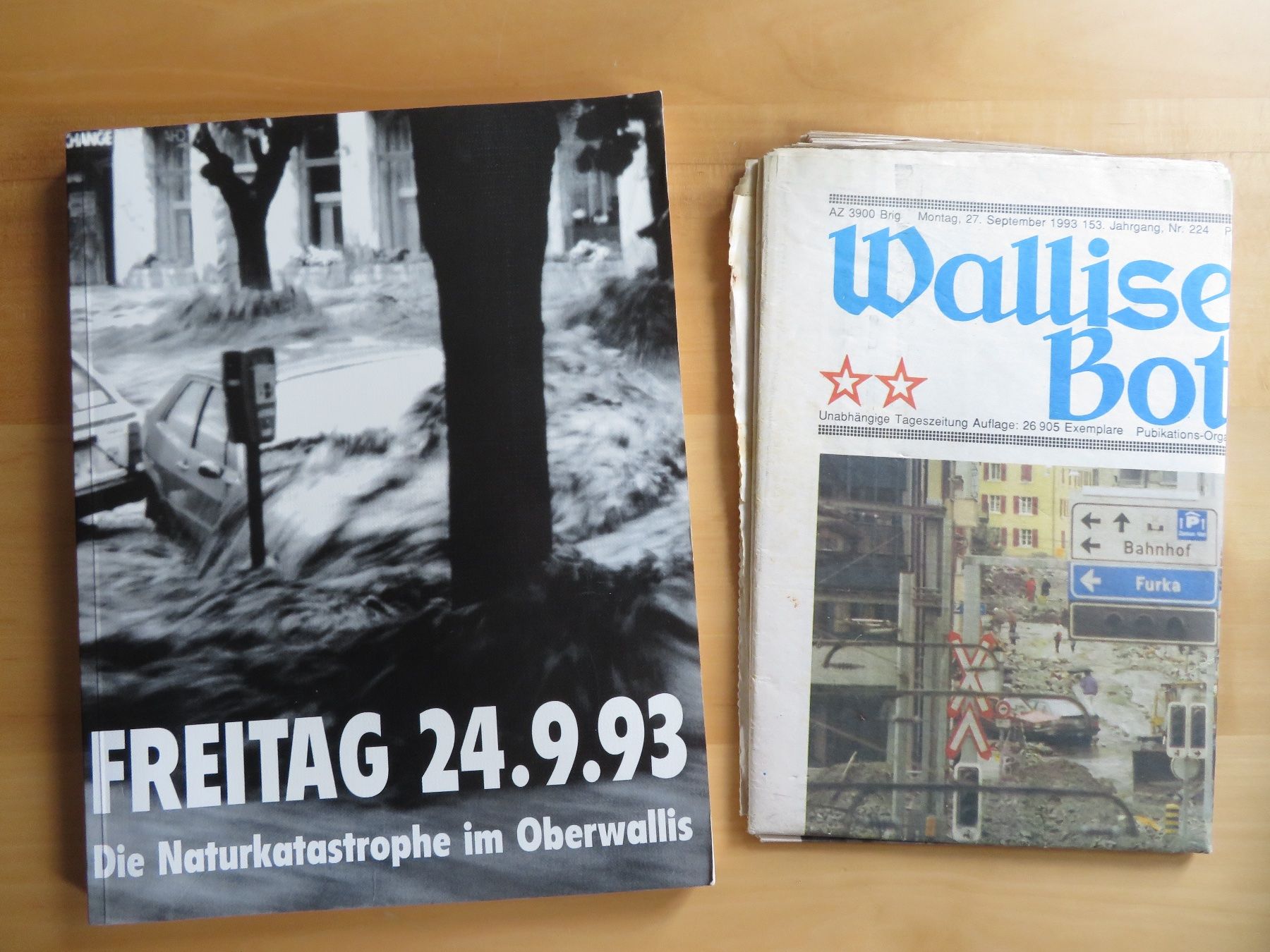 Bücher: Brig: Überschwemmung 1993 – Gebraucht aus Bern von mordswein