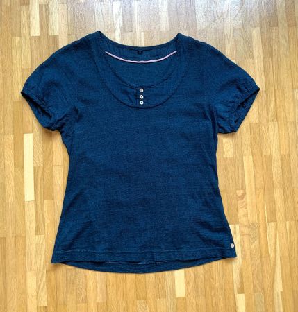 Pallas Palace blue indigo-dyed fitted t-shirt | xs/s | TOAST