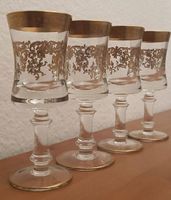 Murano Kristallgläser "Medici" mit Echtgold & Gravur  4 St.