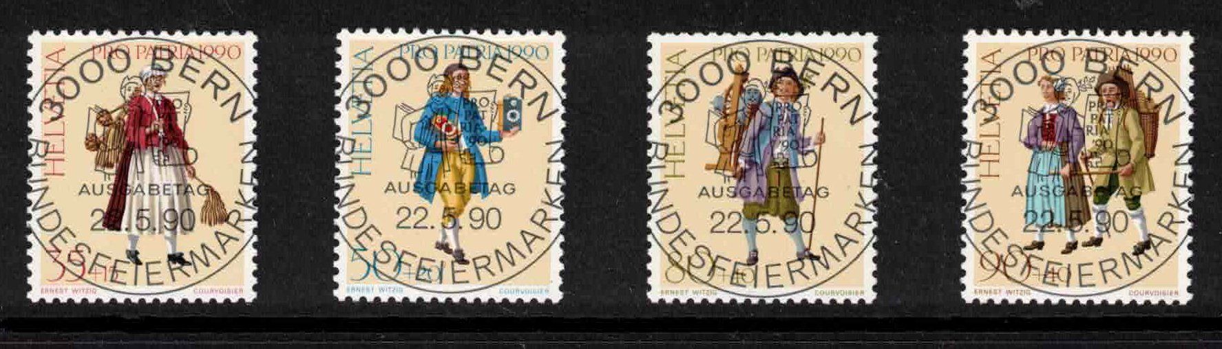 Tutti i francobolli: Pro Patria 1990 Serie mit ET-Vollstempel – Nuovo (secondo la descrizione) da Nuglar venduto da Stamp88