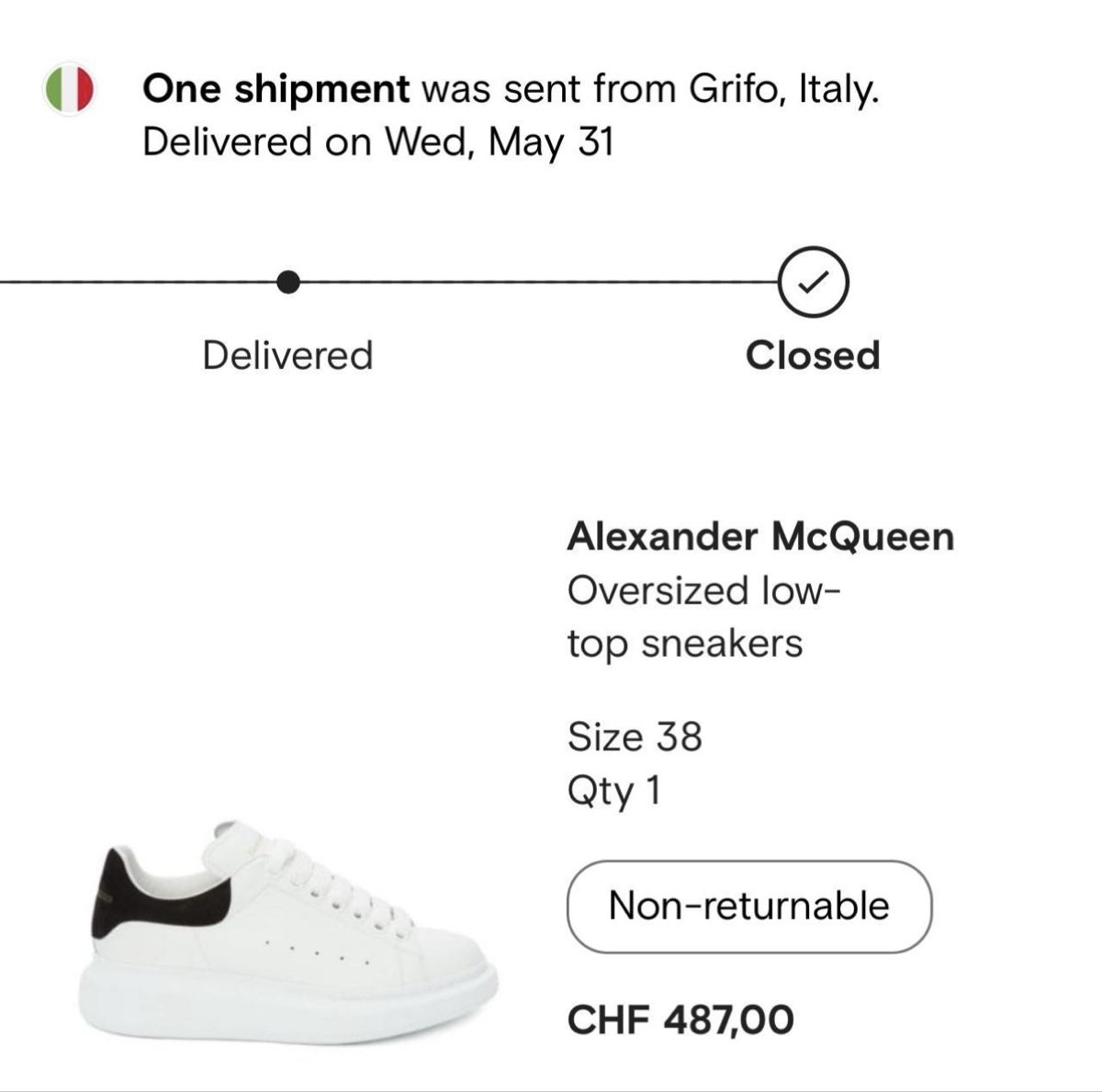 Alexander Mcqueen Scarpe da donna: Alexander McQueen oversized low-top sneakers – Nuovo e nell'imballaggio originale da Spreitenbach venduto da mit_2w9p 3
