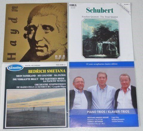 CDs: coll. 4CD's - Haydn, Smetana, Scubert, Mozart, Beethoven – Gebraucht aus Unterbäch von hiliq