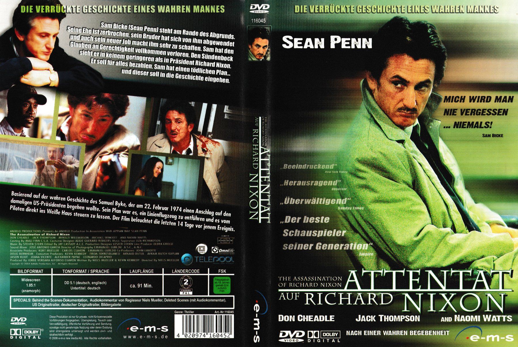 Tutti i DVDs: DVD - Attentat auf Richard Nixon – Usato da Langnau am Albis venduto da MediaRescuerKeLoX
