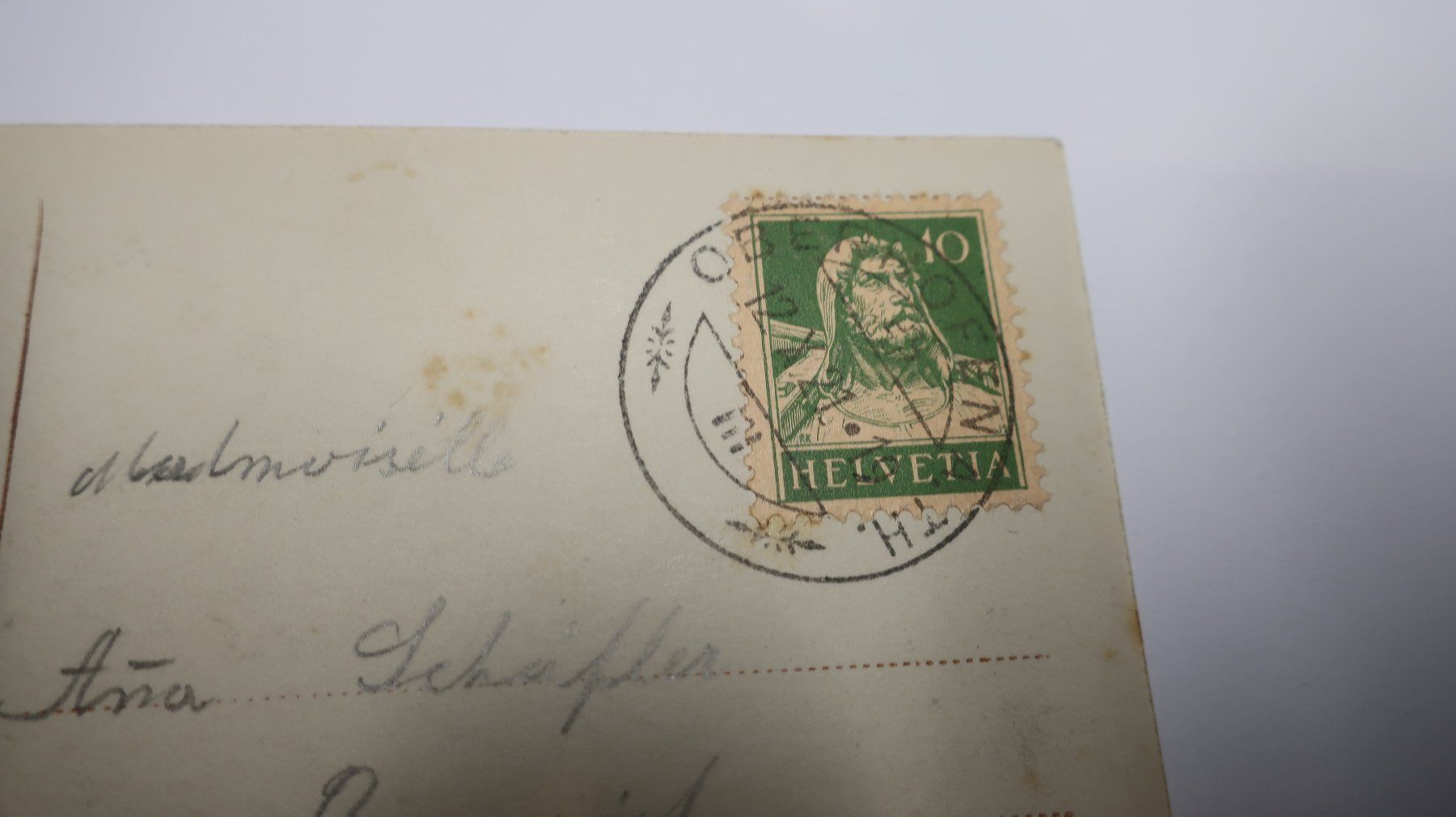 Ansichtskarten: Hilterfingen  1921 – Gebraucht aus Cormoret von Pascalll2001 3