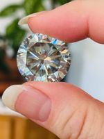 20,00ct vvs1/18,00mm WHITE COLOR moissanite