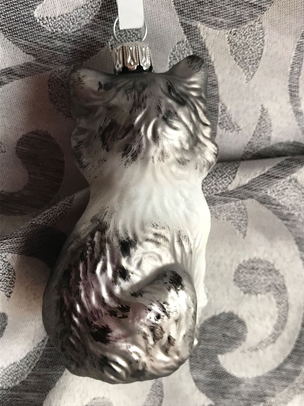 Tutte le decorazioni: Katze weiss-grau Christbaumschmuck – Nuovo e nell'imballaggio originale da Alpnach Dorf venduto da marvo 3