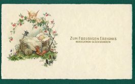 Zum freudigen Ereignis herzlichen Glückwunsch, ungelaufen
