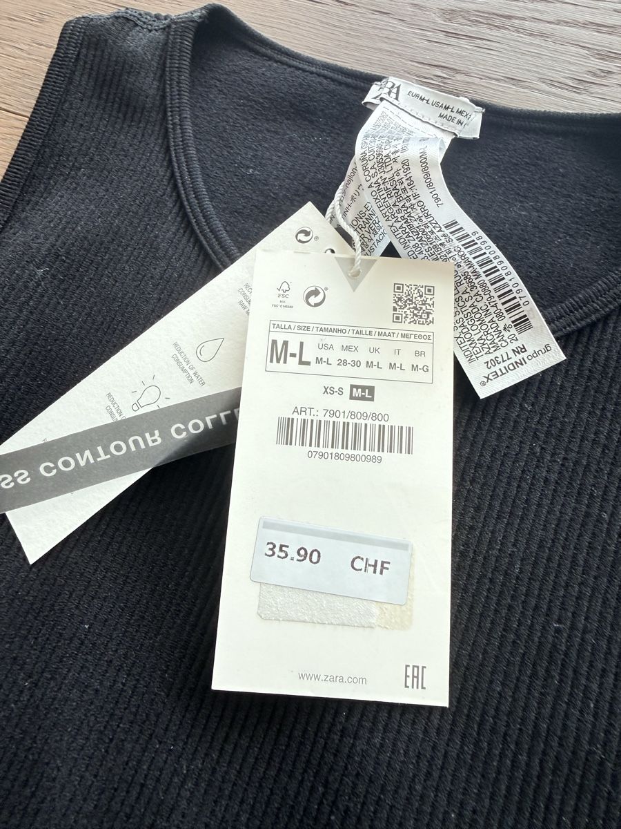 Zara Top: Zara crop top – Nuovo e nell'imballaggio originale da Melide venduto da Nikola-123 3