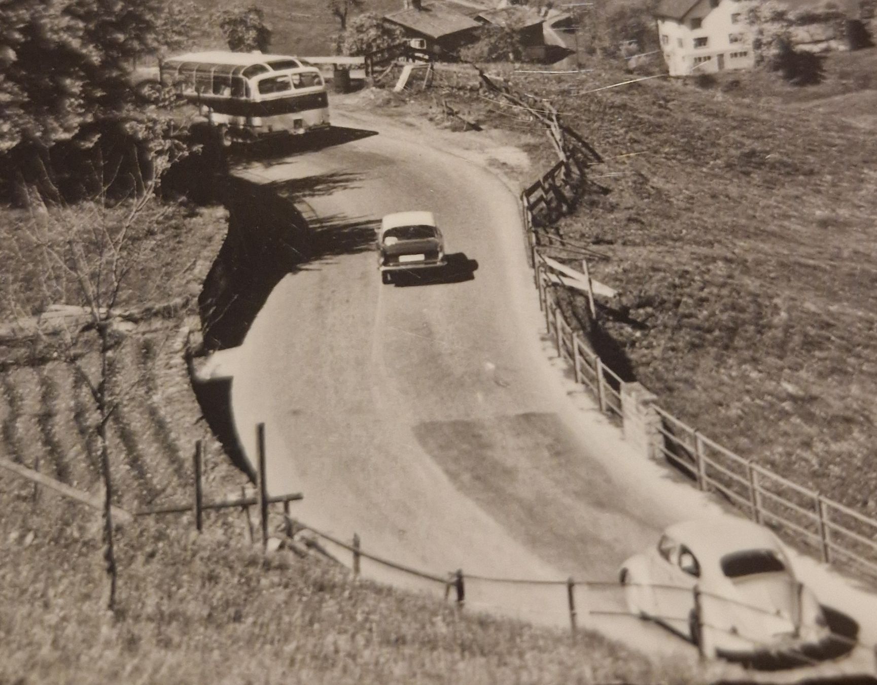 Cartoline postali: Filzbach, Kerenzerbergstrasse, Oldtimer 1964 – Usato da Ebikon venduto da Donar50 1