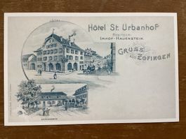 AK Zofingen. Hôtel St. Urbanhof. Reprint nach Karte von1898
