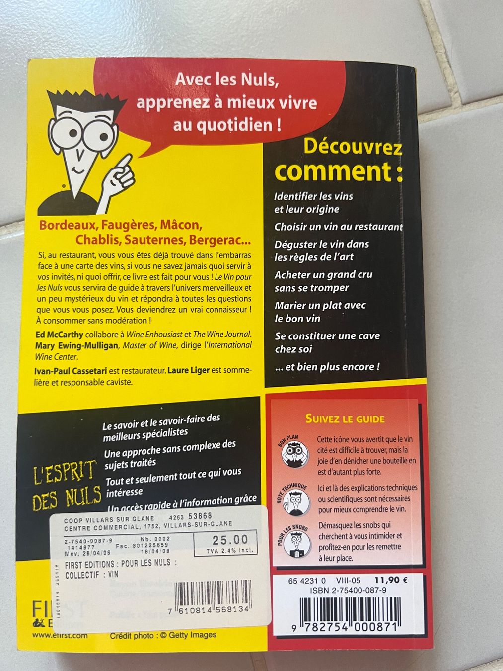 Libri: Le vin pour les nuls – Nuovo (secondo la descrizione) da Lugnorre venduto da jul_lnh6 1