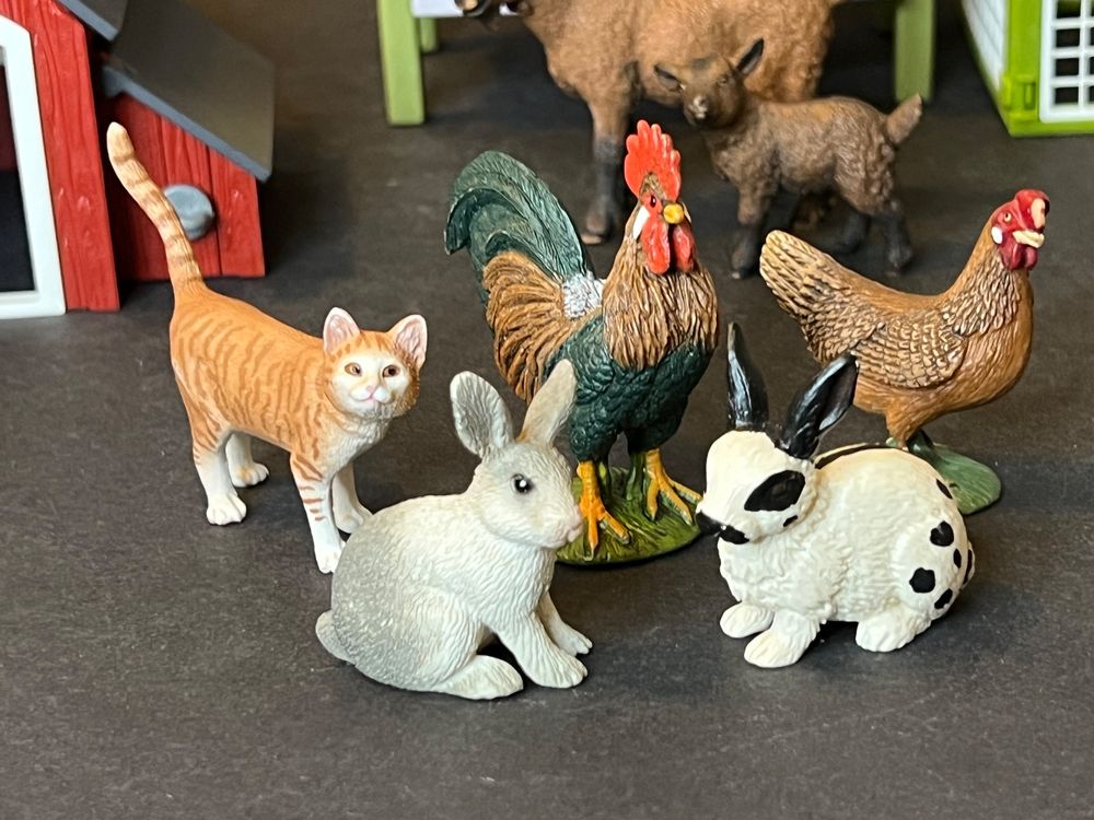 Jetec Kaninchenbett & Meerschweinchen-Matten Aus Weichem Plüsch - 4 Stück Set Für Kleine Haustiere Wie Hamster, Katzen Oder Igel