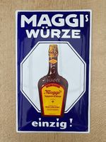 Emailschild, Maggi's Würze einzig! Zustand: TOP