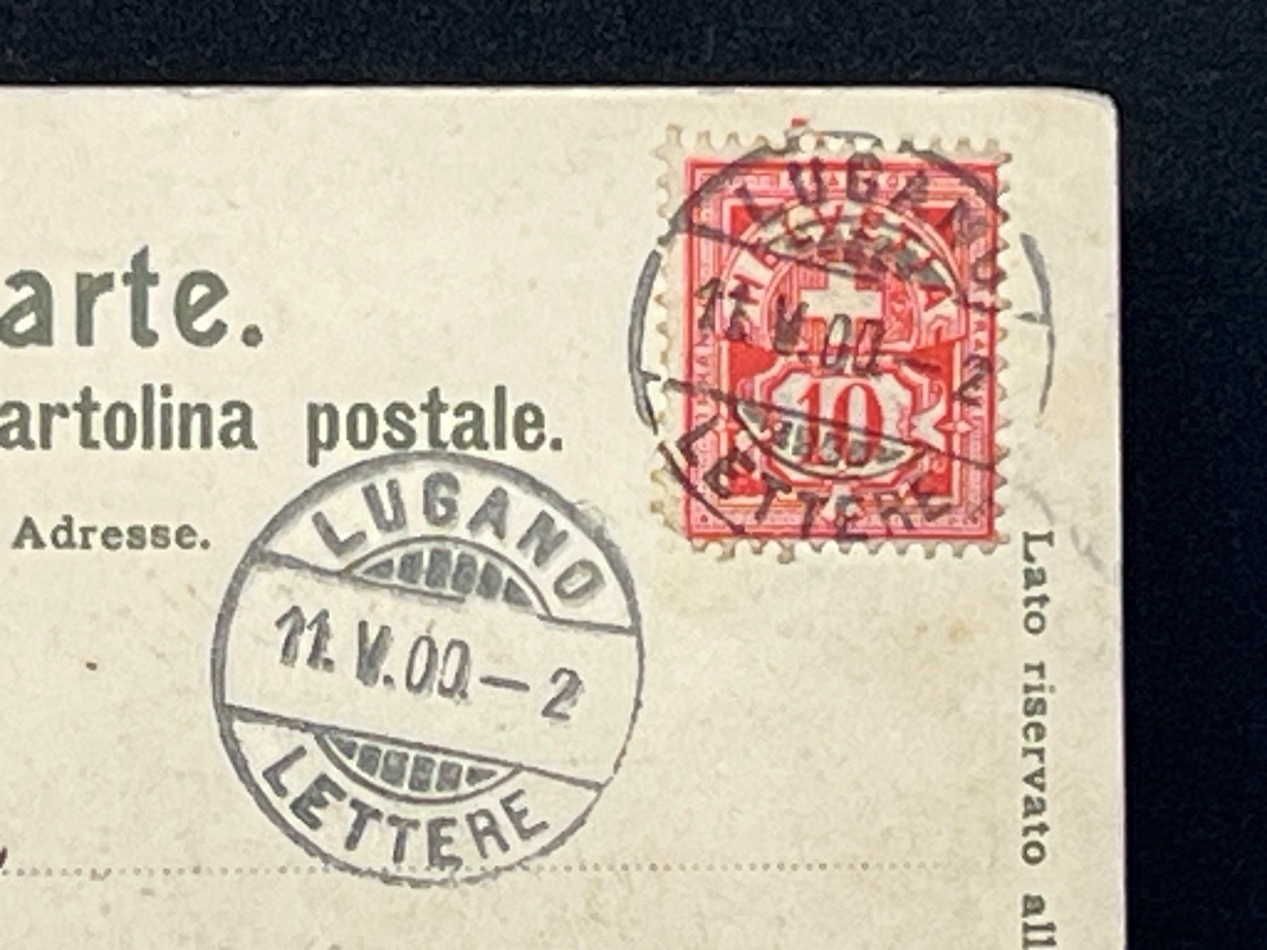 Cartoline postali: Lugano S. Lorenzo – Usato da Widnau venduto da Brusi9 2