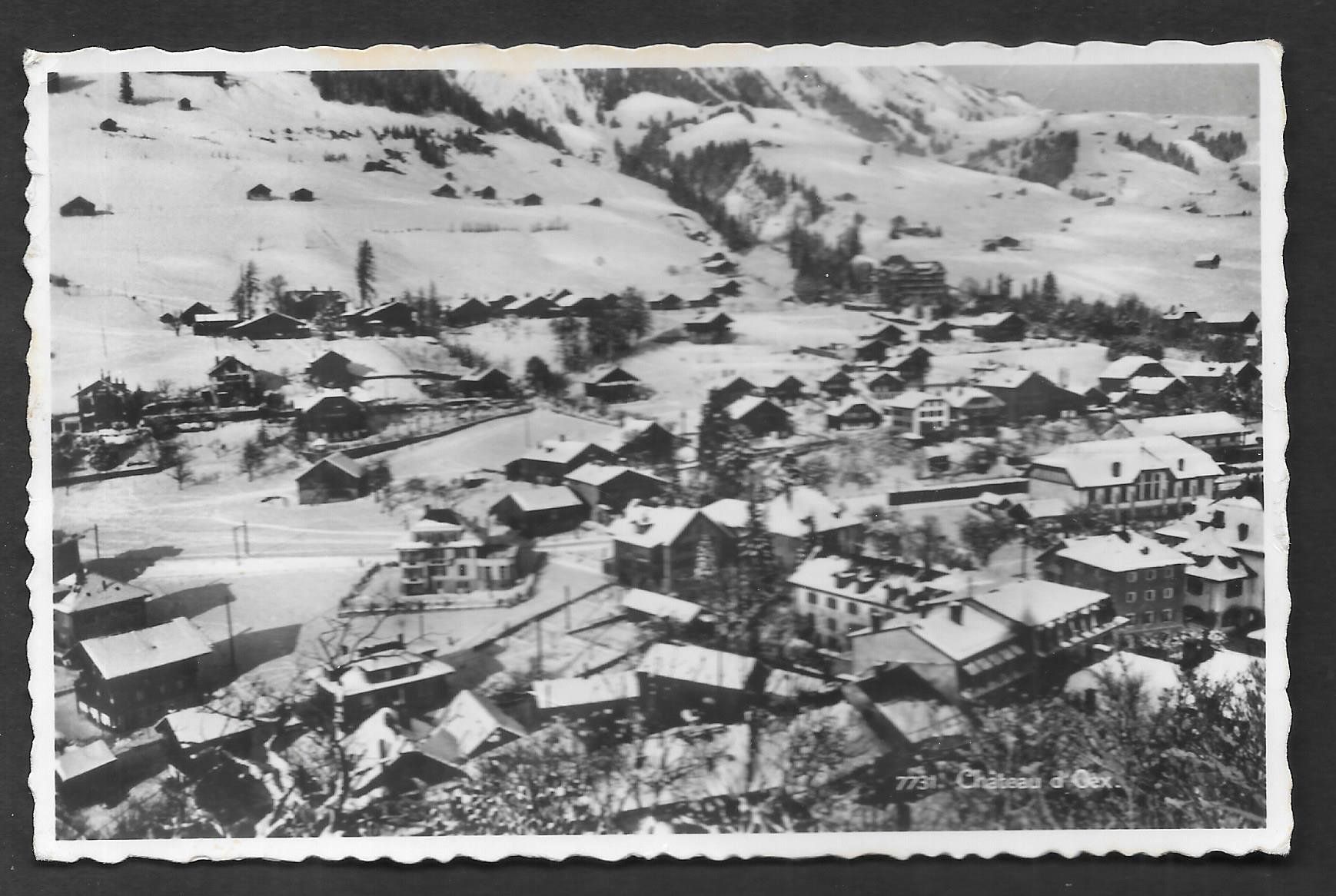 Cartoline postali: Château-d'Oex Winteransicht – Usato da Olten venduto da clotaldi