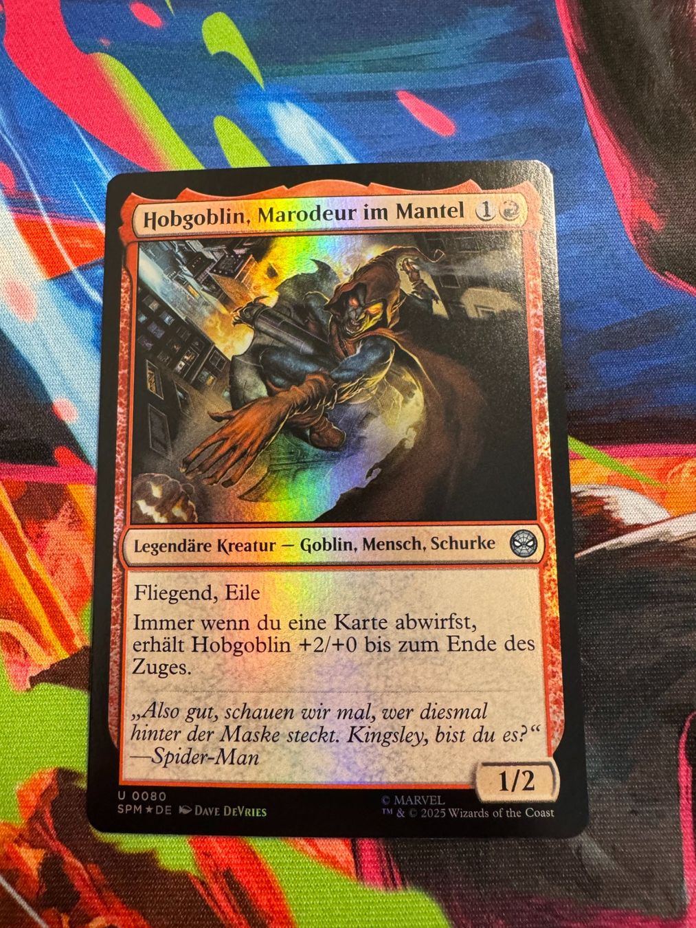 Magic The Gathering Carte collezionabili: Hobgoblin, Marodeur im Mantel - Marvel's Spider-Man - Magic – Nuovo (secondo la descrizione) da Bülach venduto da Pfrenzel