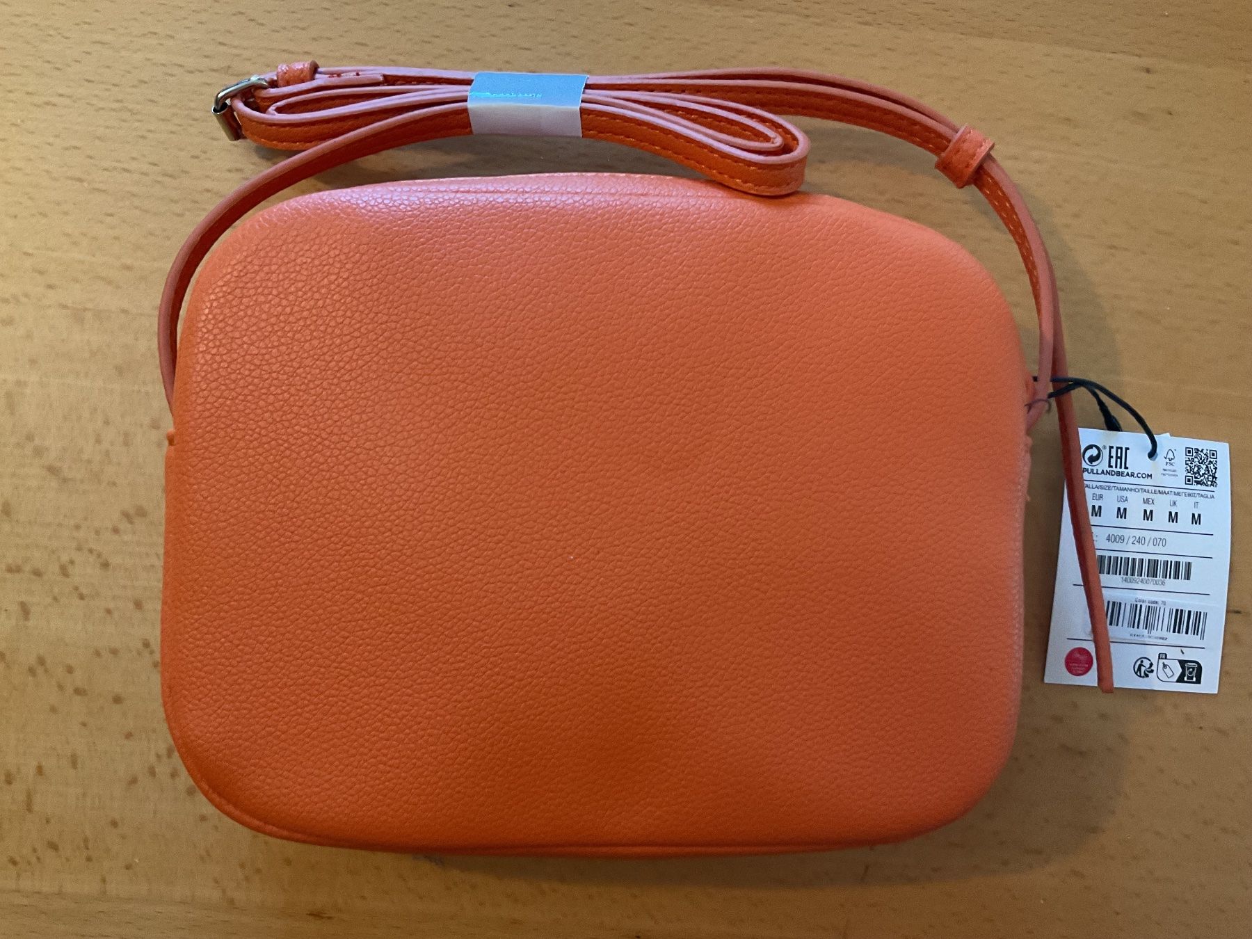 Pull&Bear Sacs: Neue Pull&Bear Umhängetasche orange Lederoptik Trend – Neuf (Voir description) à Balsthal par Valentin1 1