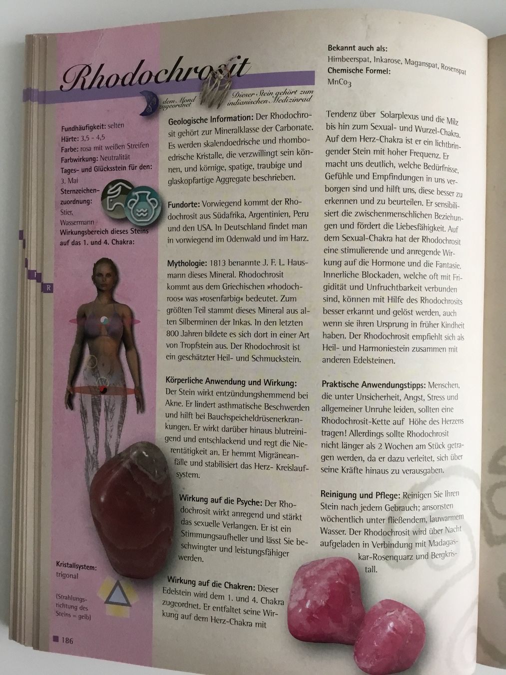 Minerali & Pietre curative: Anhänger Rhodochrosit Heilstein – Nuovo e nell'imballaggio originale da Doppleschwand venduto da lapis106 4