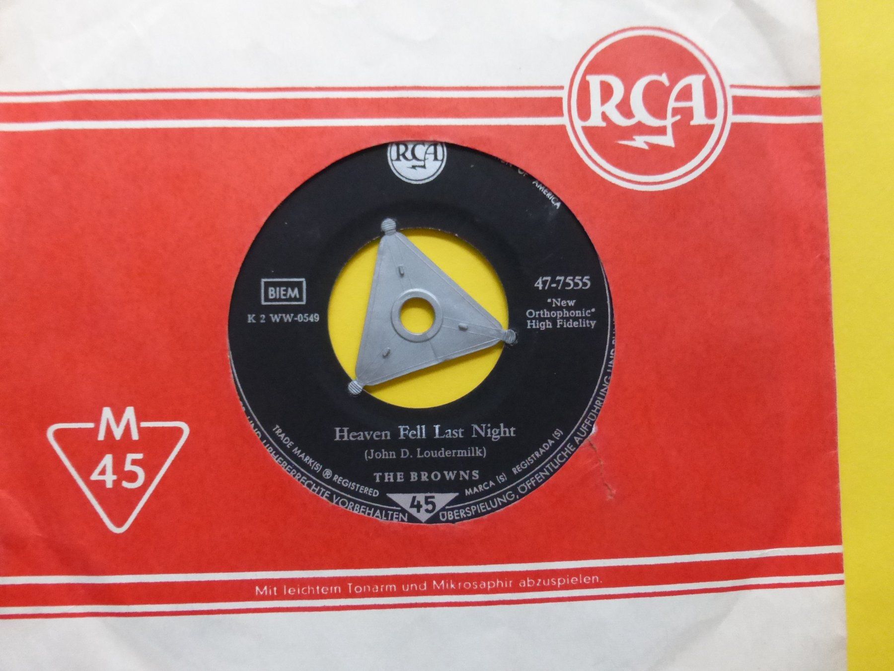 Dischi in vinile: The Browns – The Three Bells – Usato da Zürich venduto da Swiss57 1