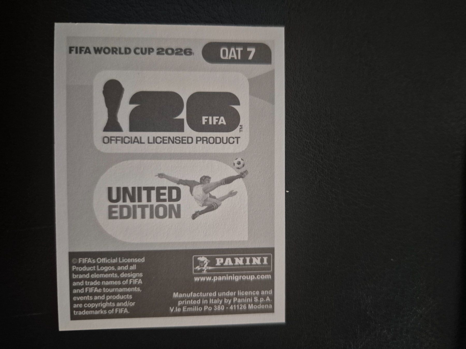 Panini Carte collezionabili: Panini WM 26 QAT 7 – Nuovo (secondo la descrizione) da Rorschacherberg venduto da AJ3108 1