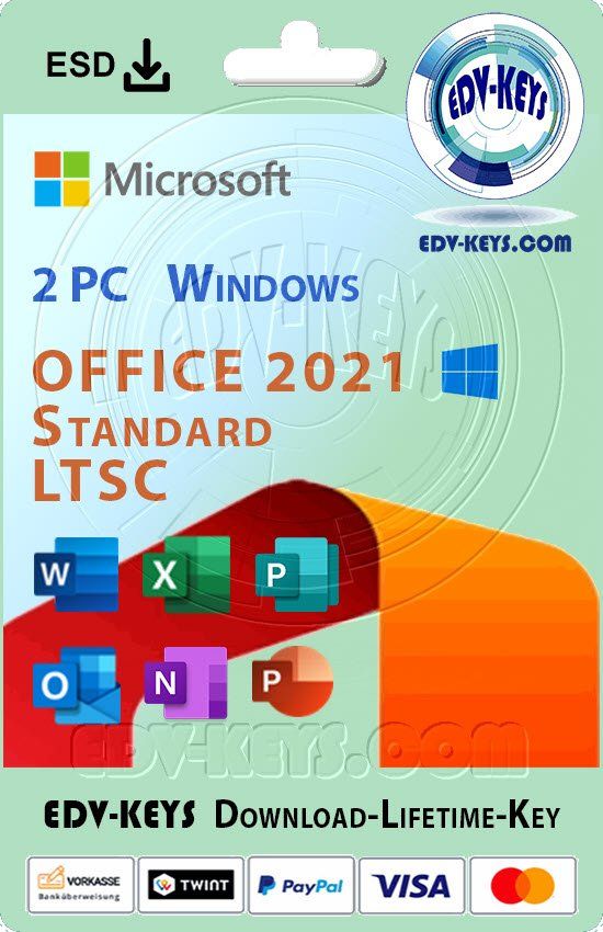 Microsoft Software: Microsoft Office 2021 Standard 2 PC Lifetime – Usato da Langenthal venduto da Reda