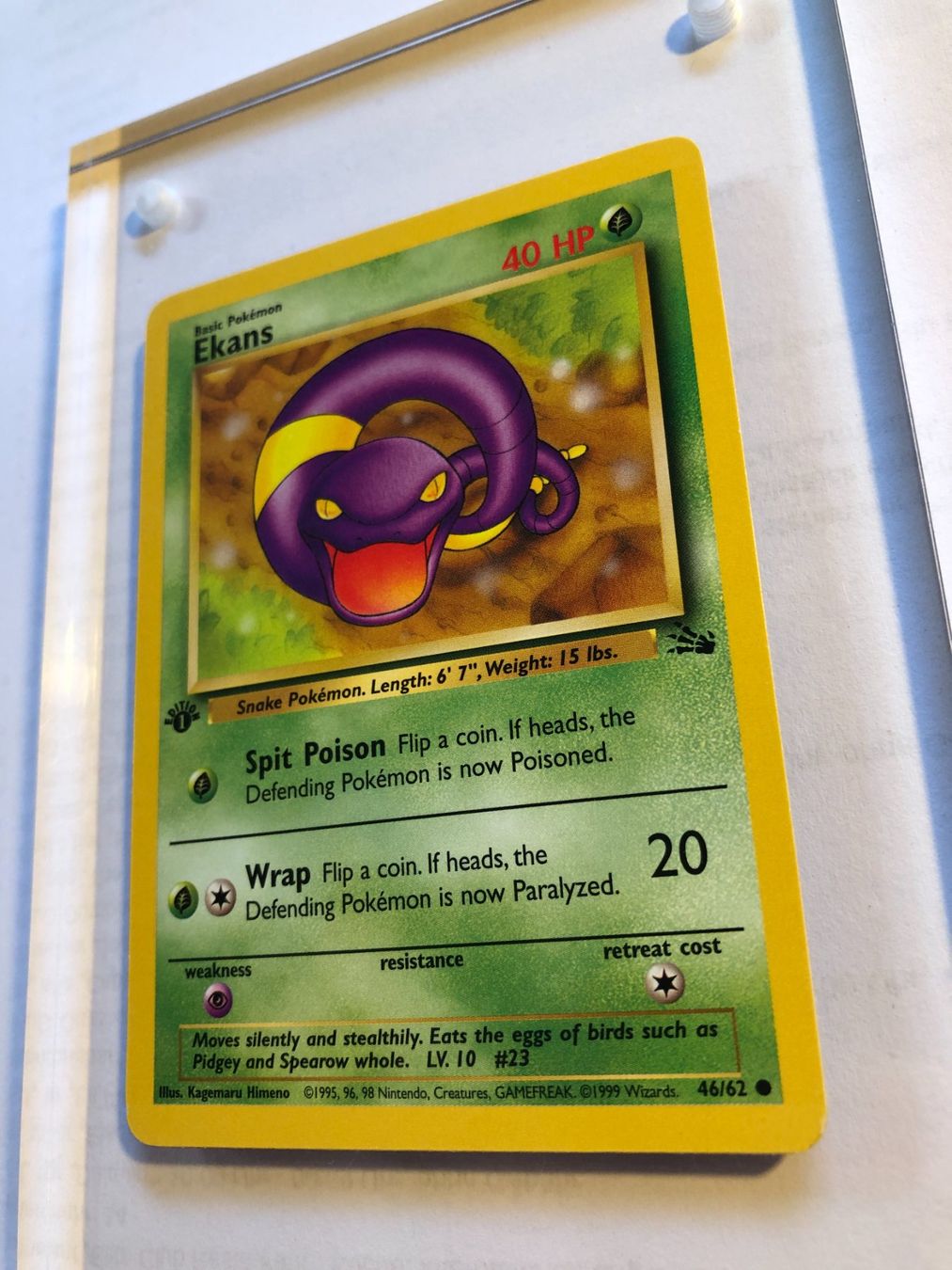 Sammelbilder & Trading cards: Ekans 1st Fossil - NM - ab 1.- – Gebraucht aus Giubiasco von dan_pr8b 2