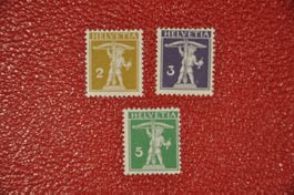 117-119 postfrisch ohne Falz