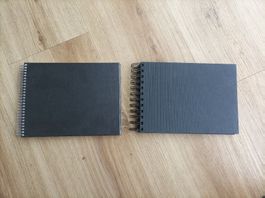 2x Spiralalbum schwarz 20x16cm