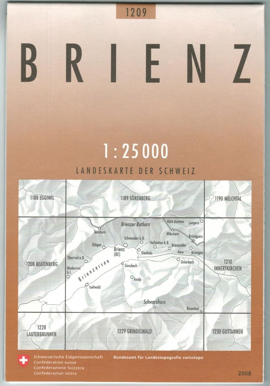 Cartine & Atlanti: Landkarte Brienz 2008 – Nuovo (secondo la descrizione) da Zürich venduto da tol_b7c7
