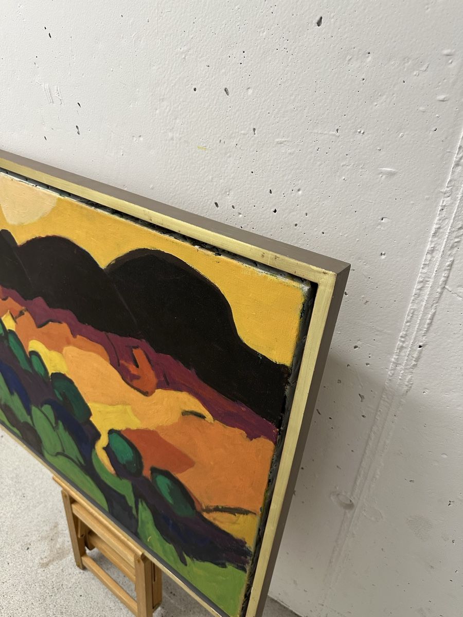 Dipinti: Karel Appel Gemälde Expressionismus Landschaft – Usato da Ebikon venduto da Gaenggeliwaar 4